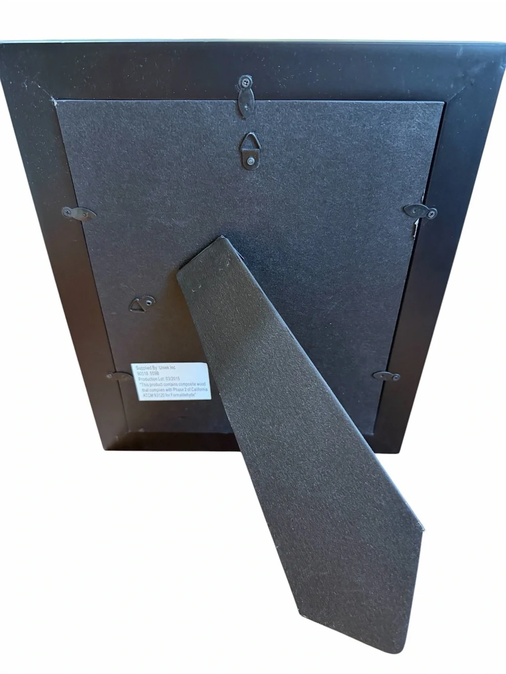 Black 8x10 Picture Frame with Glass Modern Tabletop & Wall Display